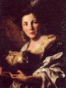 unknow artist Salome mit dem Haupt Johannes des Taufers France oil painting artist